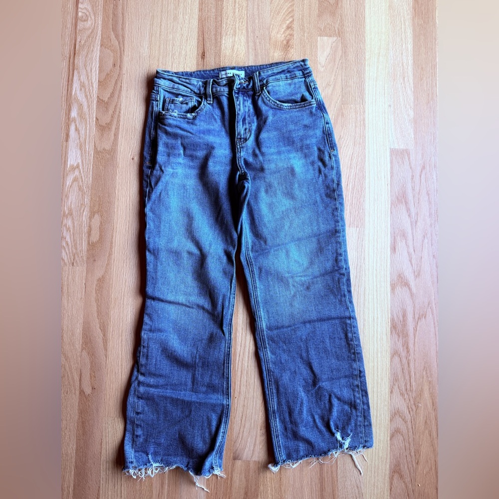 Flying Monkey Distressed Blue Bootcut Jeans